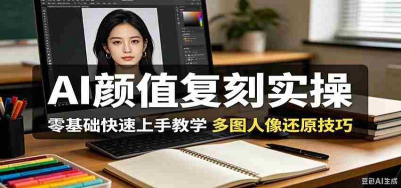 AI颜值复刻实操，零基础快速上手教学，多图人像还原技巧-有道网创