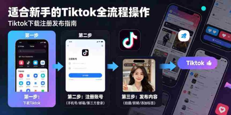 Tiktok下载注册发布，适合新手的Tiktok全流程操作-有道网创