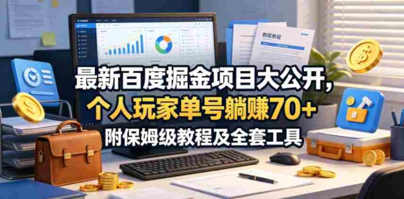 最新百度掘金项目大公开,个人玩家单号躺賺70+,附保姆级教程及全套工具【揭秘】-有道网创