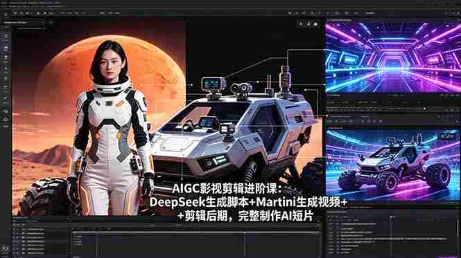 (18475期)AIGC影视剪辑进阶课:DeepSeek生成脚本+Martini生成视频+剪辑后期,完整制作AI短片-有道网创