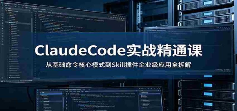 ClaudeCode实战精通课:从基础命令核心模式到Skill插件企业级应用全拆解-有道网创