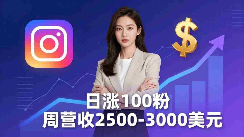 (18299期)想做数字产品?Sheri亲授:日涨100粉、每周2500至3000美元的营收,Instagram躺着赚-有道网创