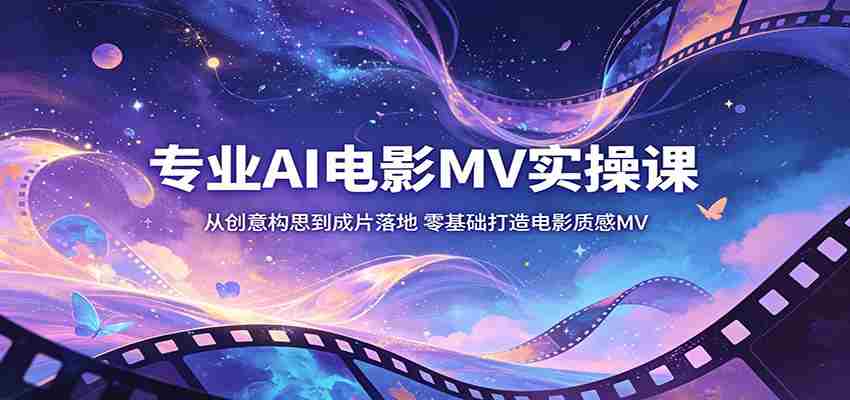 专业AI电影MV实操课：从创意构思到成片落地，零基础打造电影质感MV-有道网创
