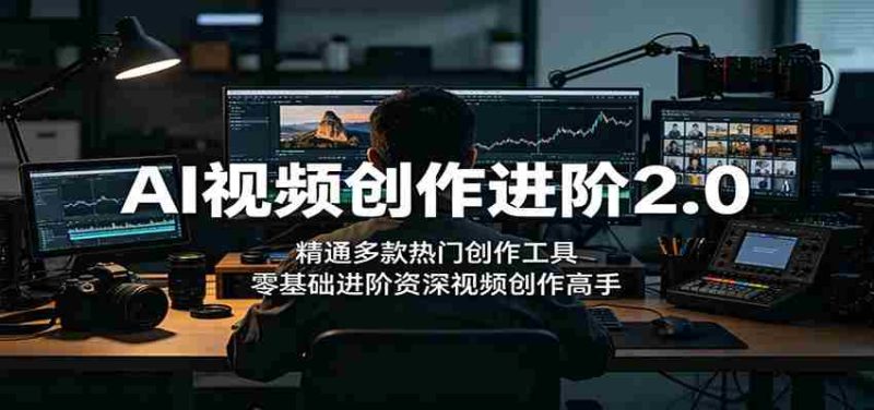AI视频创作进阶2.0:精通多款热门创作工具,零基础进阶资深视频创作高手-有道网创