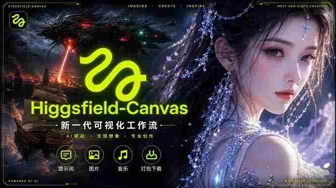 (18502期)Higgsfield Canvas AI视频制作详解,节点式工作流搭建,重构新式视频创作完整教程-有道网创