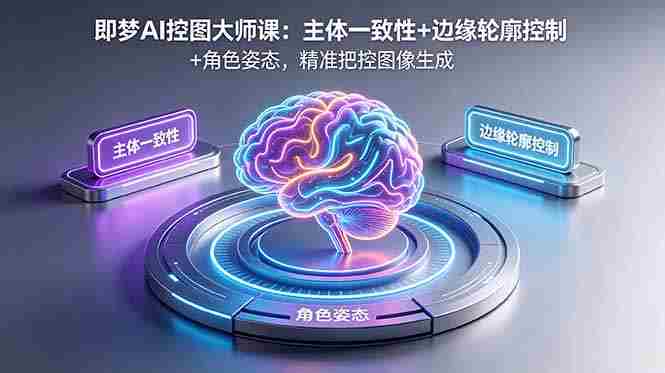 (18619期)即梦AI控图大师课:主体一致性+边缘轮廓控制+角色姿态,精准把控图像生成-有道网创