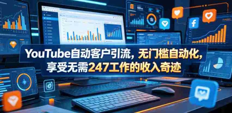 YouTube自动客户引流，无门槛自动化，享受无需247工作的收入奇迹！【原创双语字幕】-有道网创