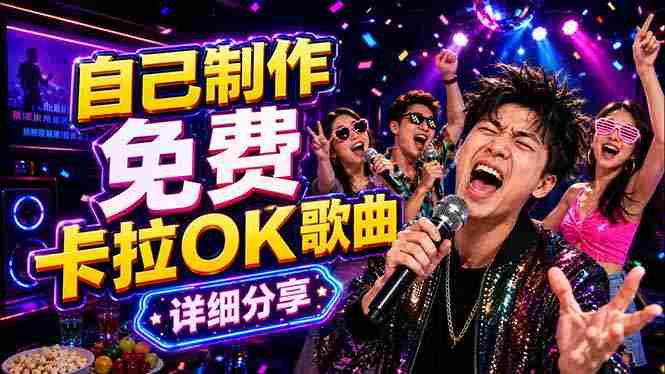 (18610期)免费卡拉OK歌曲制作全攻略:音轨分离字幕制作,零基础快速做出专业K歌视频-有道网创