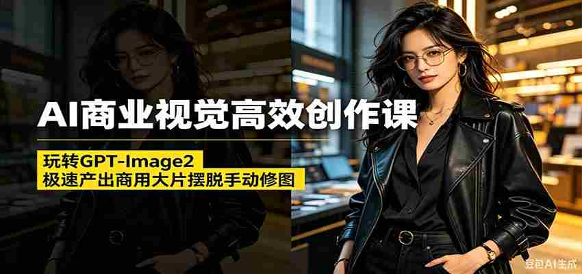 AI商业视觉高效创作课：玩转GPT-Image2，极速产出商用大片摆脱手动修图-有道网创