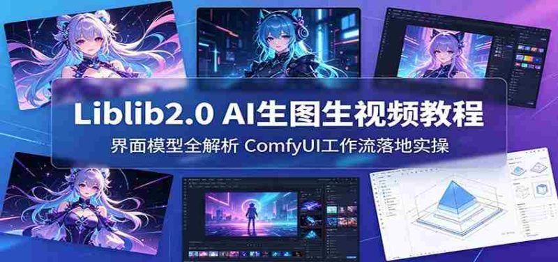 Liblib2.0 AI生图生视频教程:界面模型全解析,ComfyUI工作流落地实操-有道网创