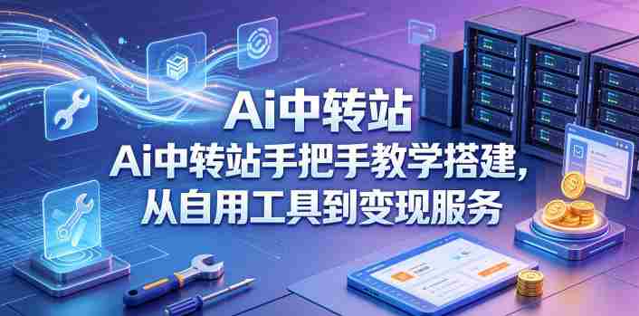 Ai中转站手把手教学搭建，从自用工具到变现服务-有道网创