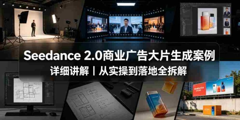 Seedance 2.0商业广告大片生成案例详细讲解|从实操到落地全拆解-有道网创