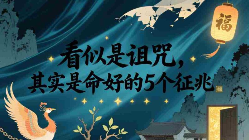 付费文章：看似是诅咒，其实是命好的5个征兆-有道网创