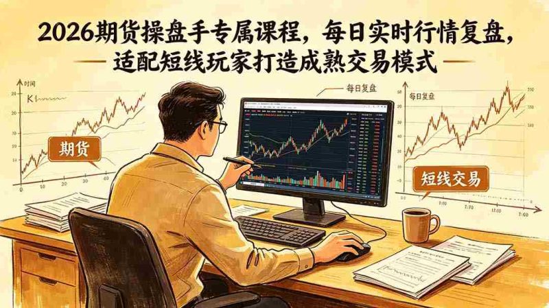 (18902期)2026期货操盘手专属课程-更新6月,每日实时行情复盘,适配短线玩家打造成熟交易模式-有道网创