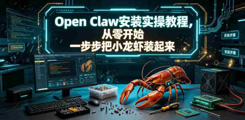 Open Claw安装实操教程,从零开始一步步一步步把小龙虾装起来-有道网创