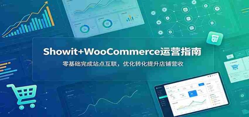 Showit+WooCommerce运营指南:零基础完成站点互联,优化转化提升店铺营收-有道网创