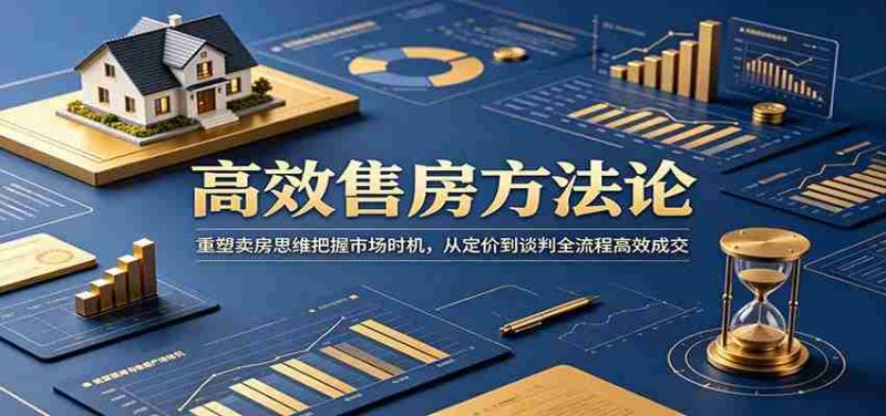 高效售房方法论:重塑卖房思维把握市场时机,从定价到谈判全流程高效成交-有道网创