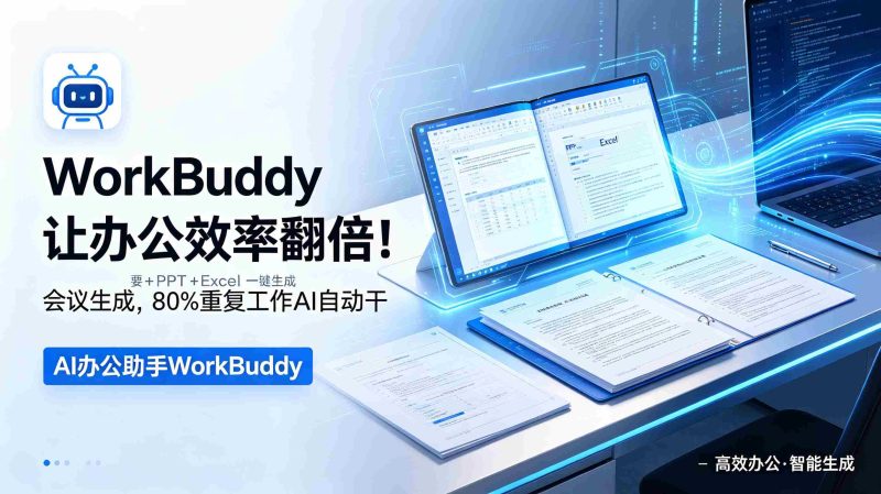 (18859期)WorkBuddy让办公效率翻倍!会议纪要+PPT+Excel一键生成,80%重复工作AI自动干-有道网创