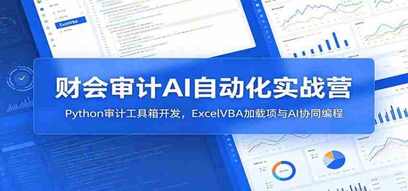 财会审计AI自动化实战营:Python审计工具箱开发,ExcelVBA加载项与AI协同编程-有道网创