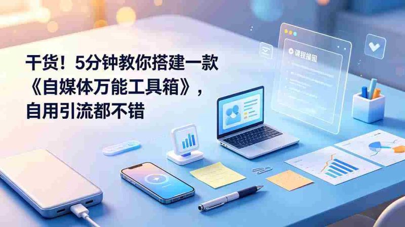 (19064期)干货!5分钟教你搭建一款《自媒体万能工具箱》,自用引流都不错-有道网创