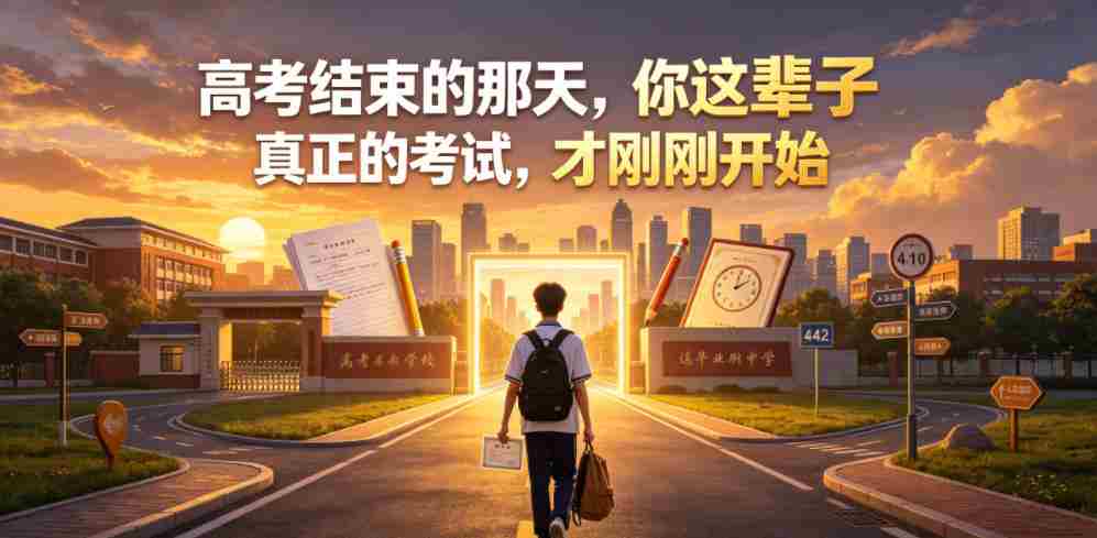 付费文章:高考结束的那天,你这辈子真正的考试,才刚刚开始