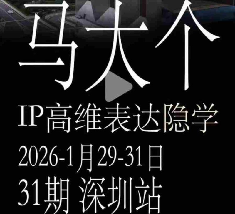 马大个《IP高维表达》全套12800线下大课笔记,手把手教你打造个人IP-有道网创