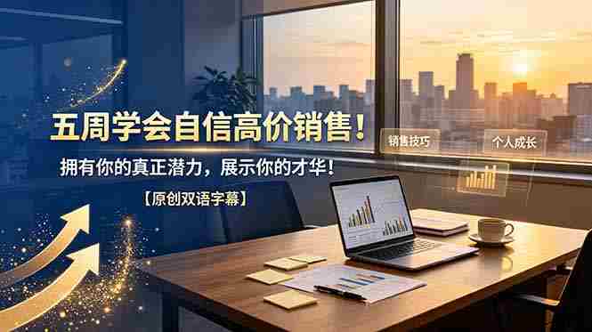 (19071期)五周学会自信高价销售!拥有你的真正潜力,展示你的才华!【原创双语字幕】-有道网创