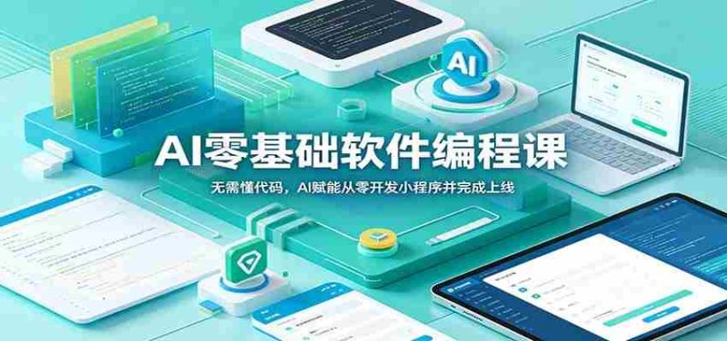 AI零基础软件编程课:无需懂代码,AI赋能从零开发小程序并完成上线-有道网创