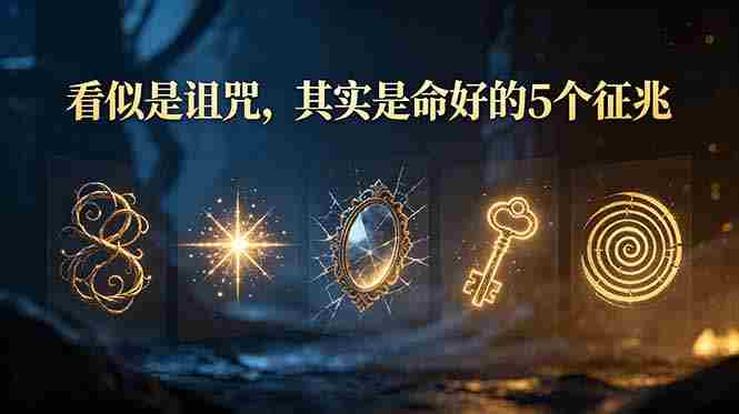 (19089期)付费文章:看似是诅咒,其实是命好的5个征兆-有道网创