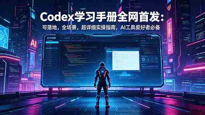 (18871期)Codex学习手册全网首发:可落地,全场景,超详细实操指南,AI工具爱好者必备-有道网创