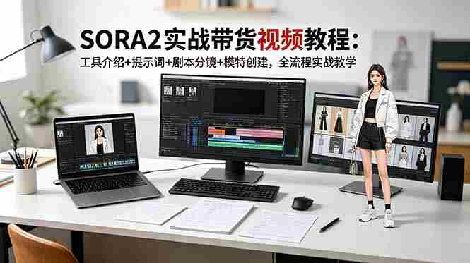 （18718期）SORA2实战带货视频教程：工具介绍+提示词+剧本分镜+模特创建，全流程实战教学-有道网创