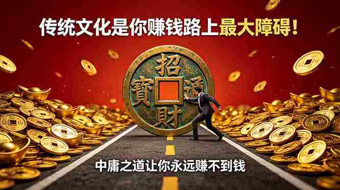(18872期)付费文章:传统文化是你赚钱路上最大障碍!中庸之道让你永远赚不到钱-有道网创