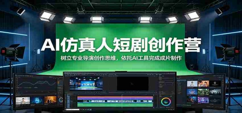 AI仿真人短剧创作营：树立专业导演创作思维，依托AI工具完成成片制作-有道网创