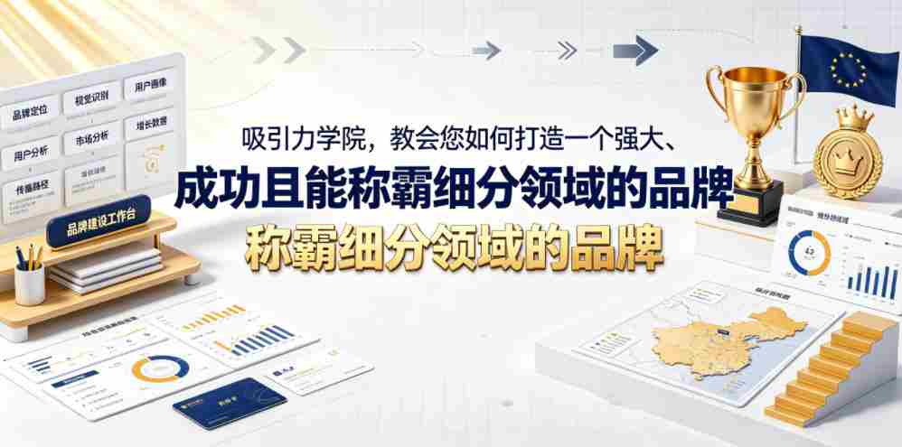 吸引力学院,教会您如何打造一个强大、成功且能称霸细分领域的品牌!【原创双语字幕】