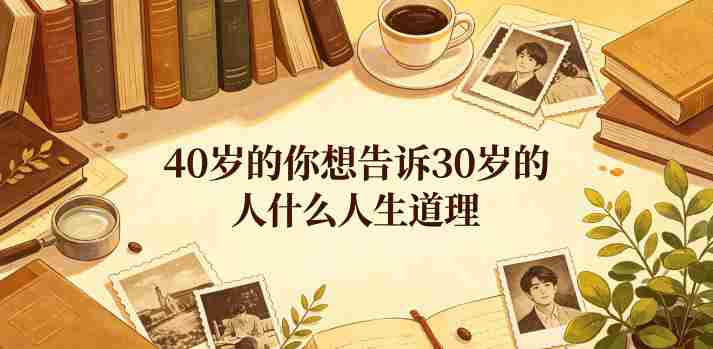 公众号付费文章：40岁的你想告诉30岁的人什么人生道理？-有道网创