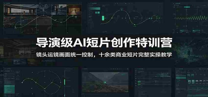 导演级AI短片创作特训营:镜头运镜画面统一控制,十余类商业短片完整实操教学(更新)-有道网创