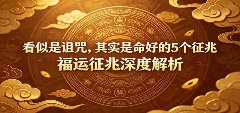 付费文章:《看似是诅咒,其实是命好的5个征兆》福运征兆深度解析-有道网创