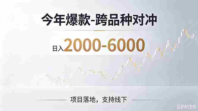 (19150期)2026创业新风口—跨品种对冲震撼首发!日收益2000-6000+,项目绿色长久,安全稳健-有道网创