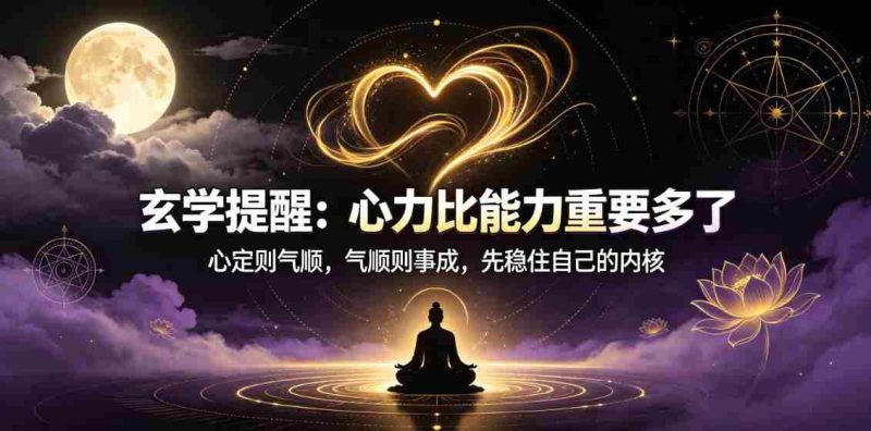 付费文章:玄学提醒:心力比能力重要多了-有道网创