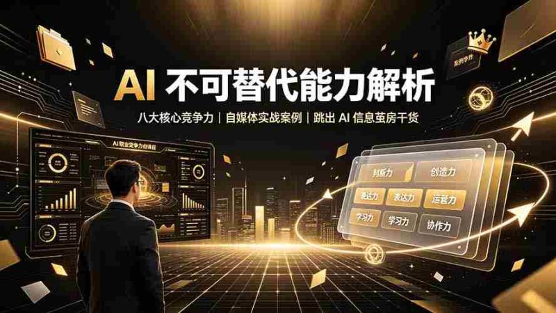 (19344期)付费文章:AI 不可替代能力解析▸八大核心竞争力|自媒体实战案例|跳出 AI 信息茧房干货-有道网创