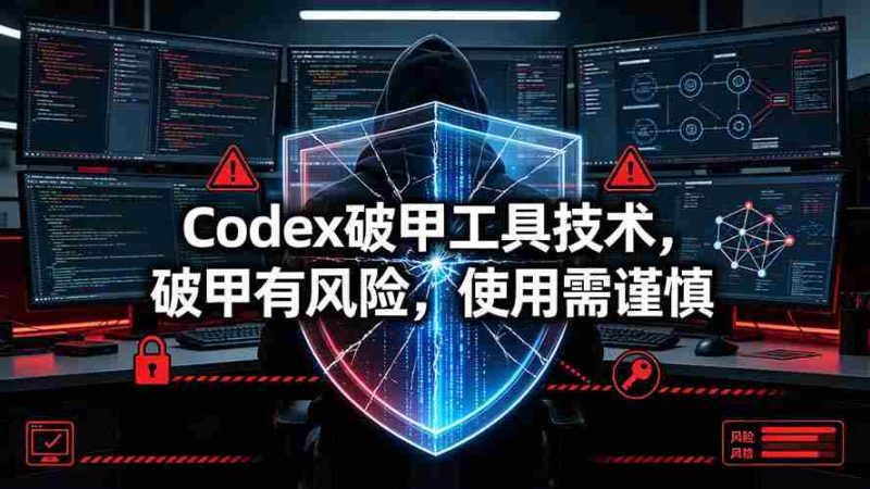 (19533期)Codex破甲工具技术,破甲有风险,使用需谨慎-有道网创