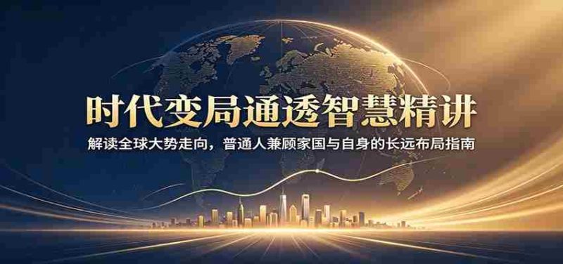时代变局通透智慧精讲:解读全球大势走向,普通人兼顾家国与自身的长远布局指南-有道网创