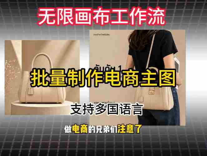 批量复刻电商爆款主图工作流搭建教学，批量下载，支持多国语言，不管是国内电商还是跨境店群都能用-有道网创