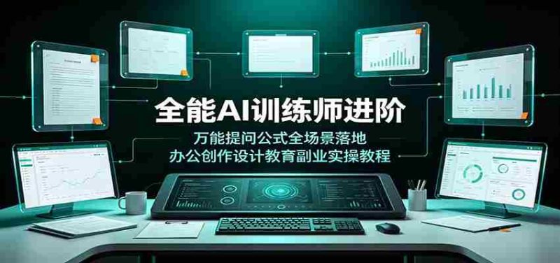 全能AI训练师进阶:万能提问公式全场景落地,办公创作设计教育副业实操教程-有道网创