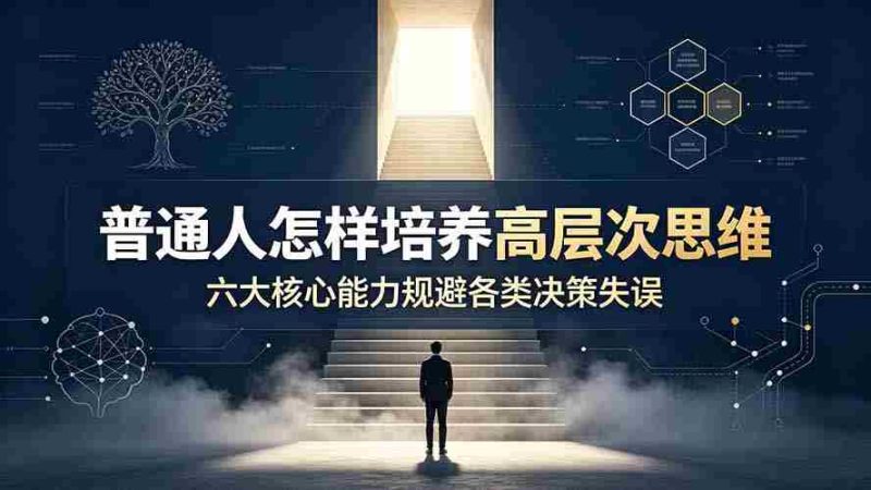 (19479期)付费文章:普通人怎样培养高层次思维,六大核心能力规避各类决策失误-有道网创