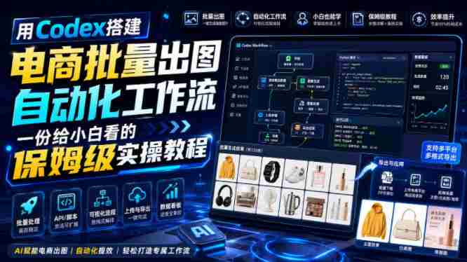 用Codex搭建电商批量出图自动化工作流,一份给小白看的保姆级实操教程【文档】-有道网创