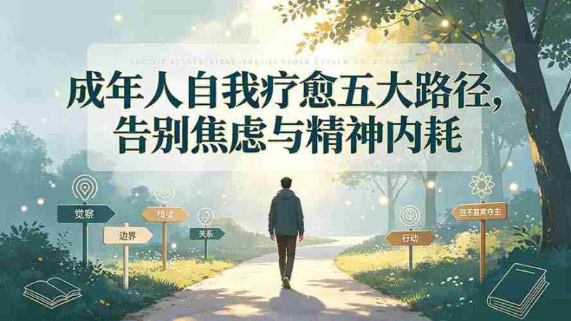 （19516期）付费文章：成年人自我疗愈五大路径，告别焦虑与精神内耗-有道网创