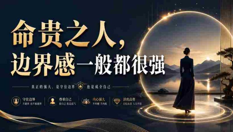 付费文章:命贵之人,边界感一般都很强-有道网创