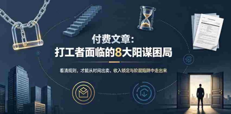 付费文章:打工者面临的8大阳谋困局-有道网创