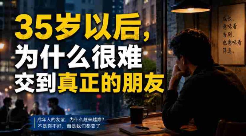 付费文章：35岁以后，为什么很难交到真正的朋友-有道网创